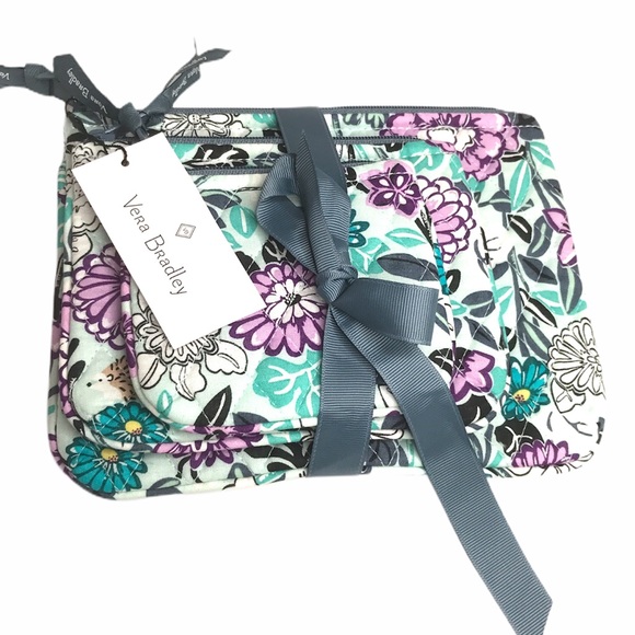 Vera Bradley Cosmetic Trio Cases Penelope’s Garden - Picture 10 of 10